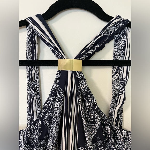 NWT Cache Paisley Wide Leg Jumpsuit Size 6 - Picture 3 of 13